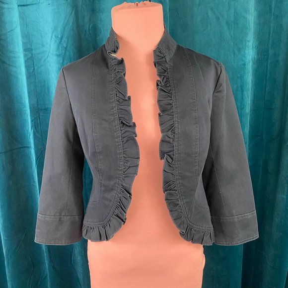 Studio JPR Jackets & Blazers - Studio JPR Open Front Ruffle Blazer Jacket